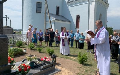 Освящение памятника иезуиту и мученику о. Станиславу Михальскому в Вишневе